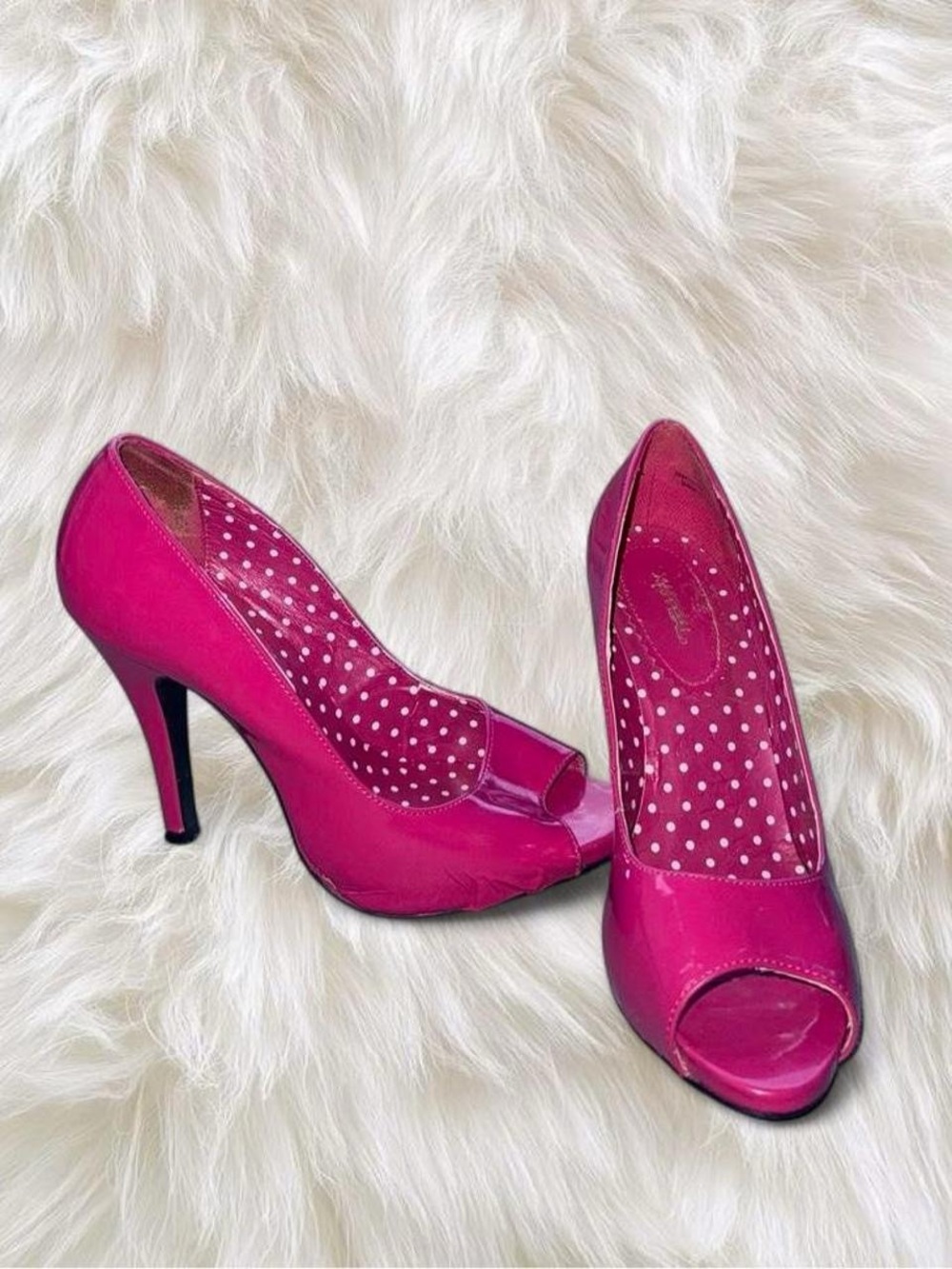 X-Appeal Pink Peep Toe High Heels